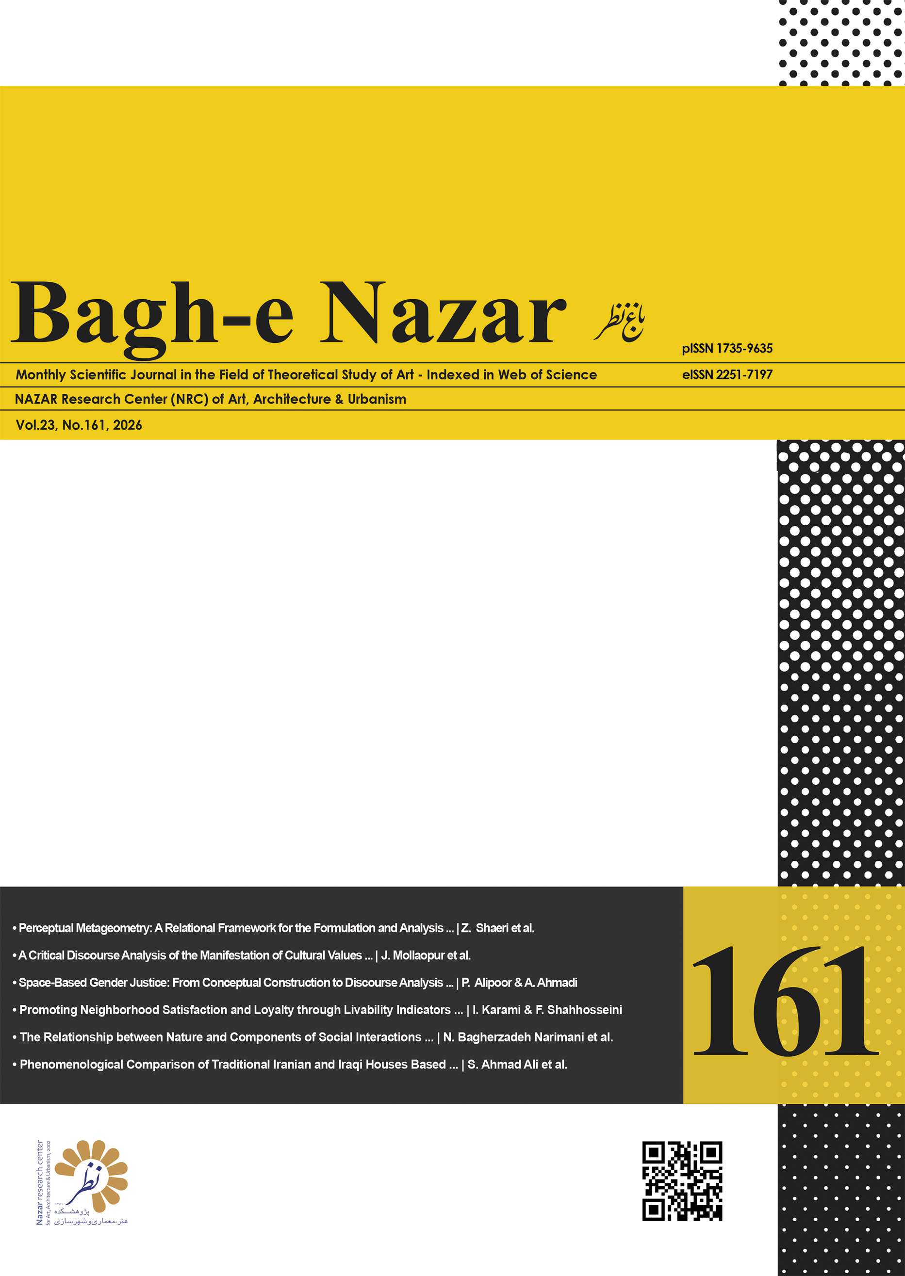 The Monthly Scientific Journal of Bagh-e Nazar