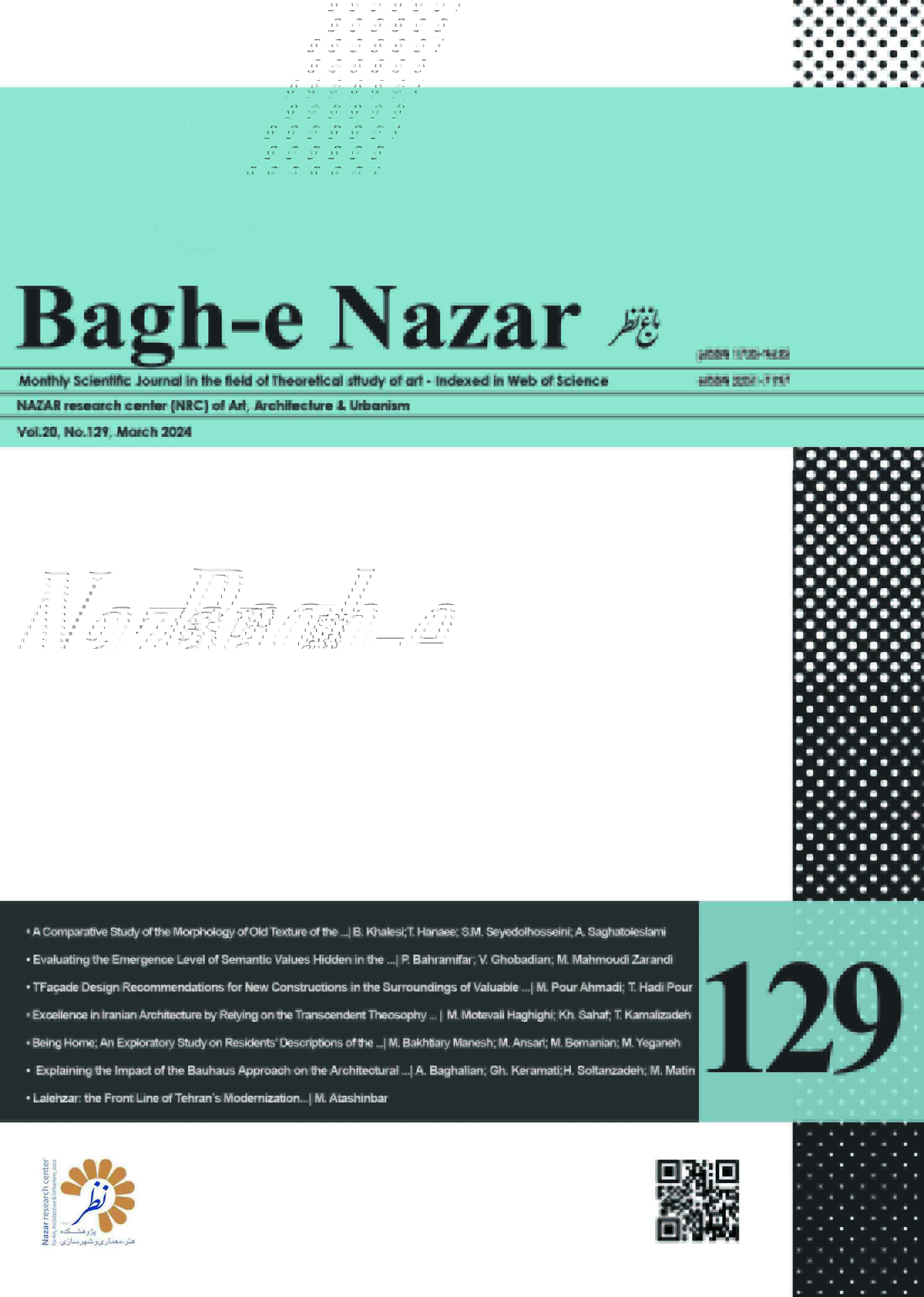 The Monthly Scientific Journal of Bagh-e Nazar